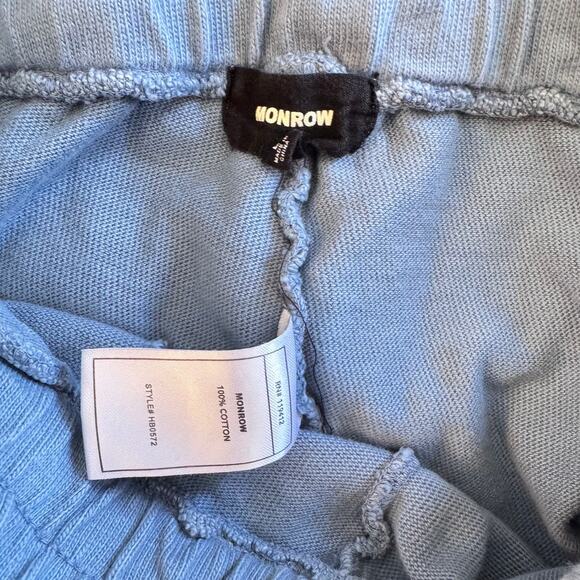 Monrow Women's High-Rise Blue Ombre Jogger Sweatpants Size Large - Picture 4 of 4